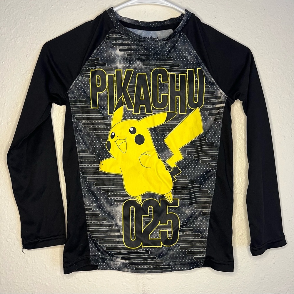 Size 7 active jumping beans Black and Yellow Pikachu Kids Swim athletic